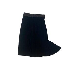 Scott McClintock Women's Black Velvet Midi Skirt - 10